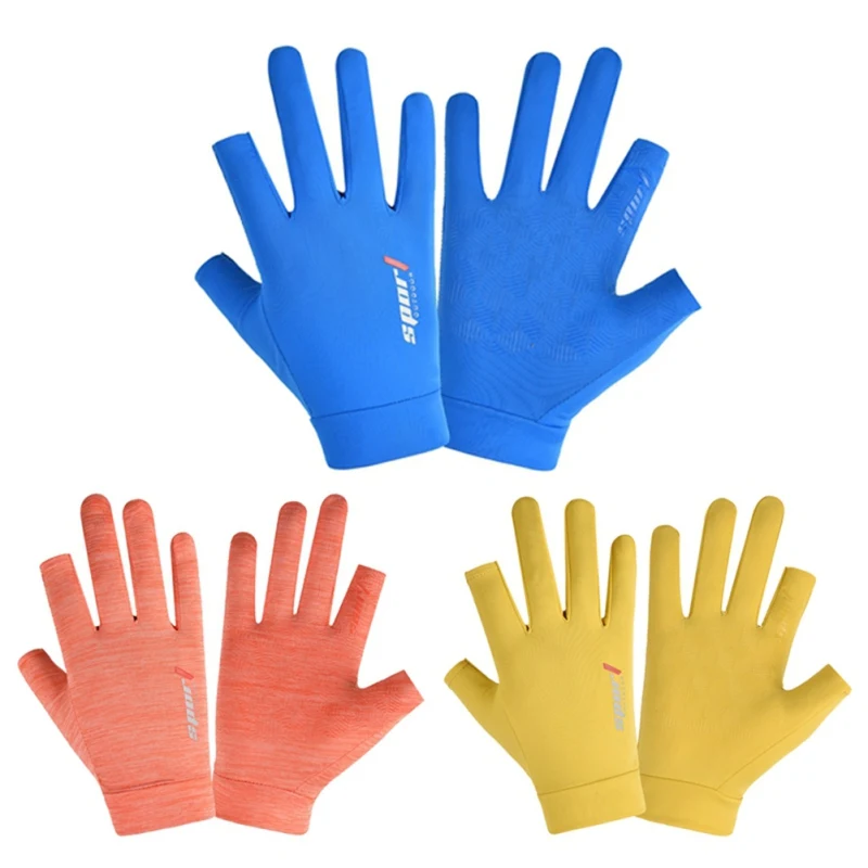 Перчатки для рыбалки спорта на открытом воздухе с двумя пальцами Нескользящие