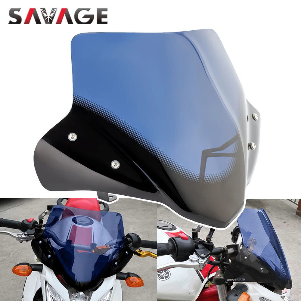 Windshield Windscreen For YAMAHA XJ6 N 2009-2016 XJ6N XJ 6 Naked 11 13 15 Motorcycle Accessories Wind Deflector Pare-brise