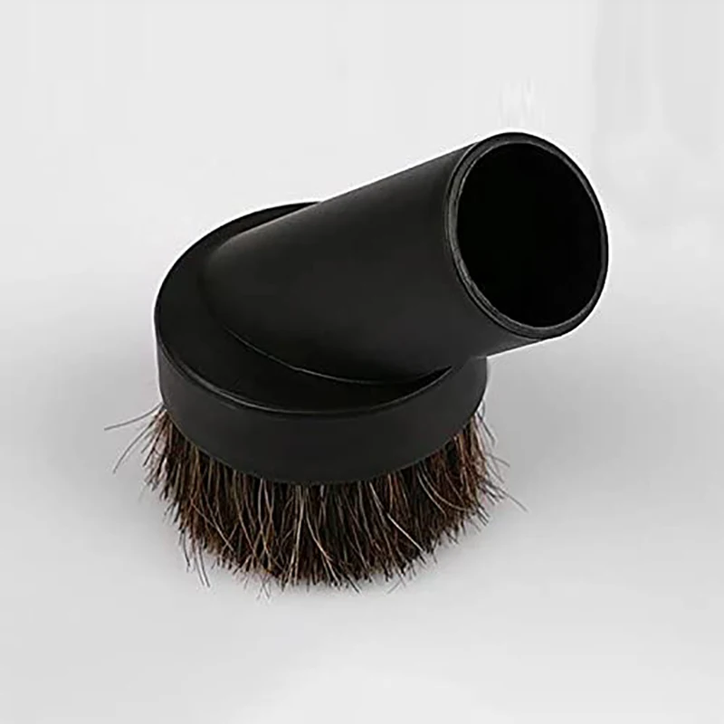 

32mm Round Dust Brush, Black Horse Hair Vacuum Cleaner Attachment Replacement
