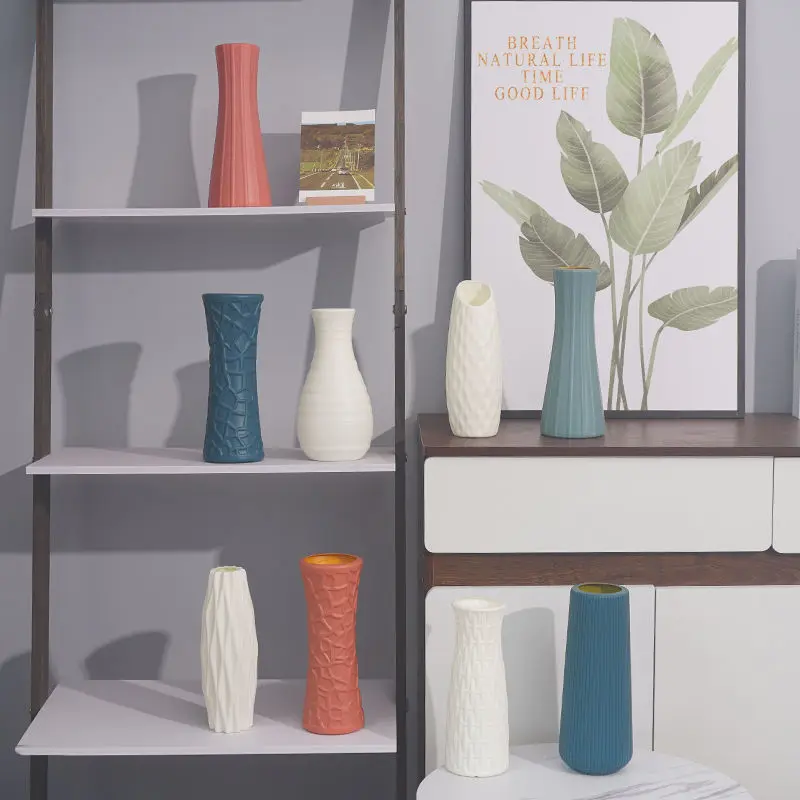 

Home Decor Room Decor Plastic Vase Nordic Home Flower Arrangement Living Room Decoration Office Decoration Simple