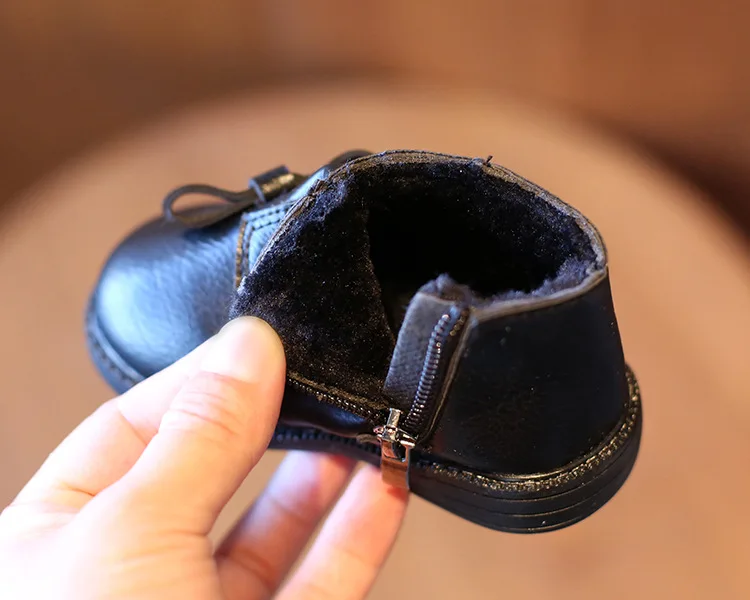 Стельки 11 5 13 см новинка детская теплая обувь с бантом для маленьких девочек