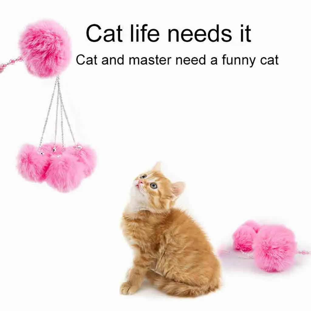 1 шт. Дразнилка перо игрушки котенок Забавный цветной жезл кошачья палочка