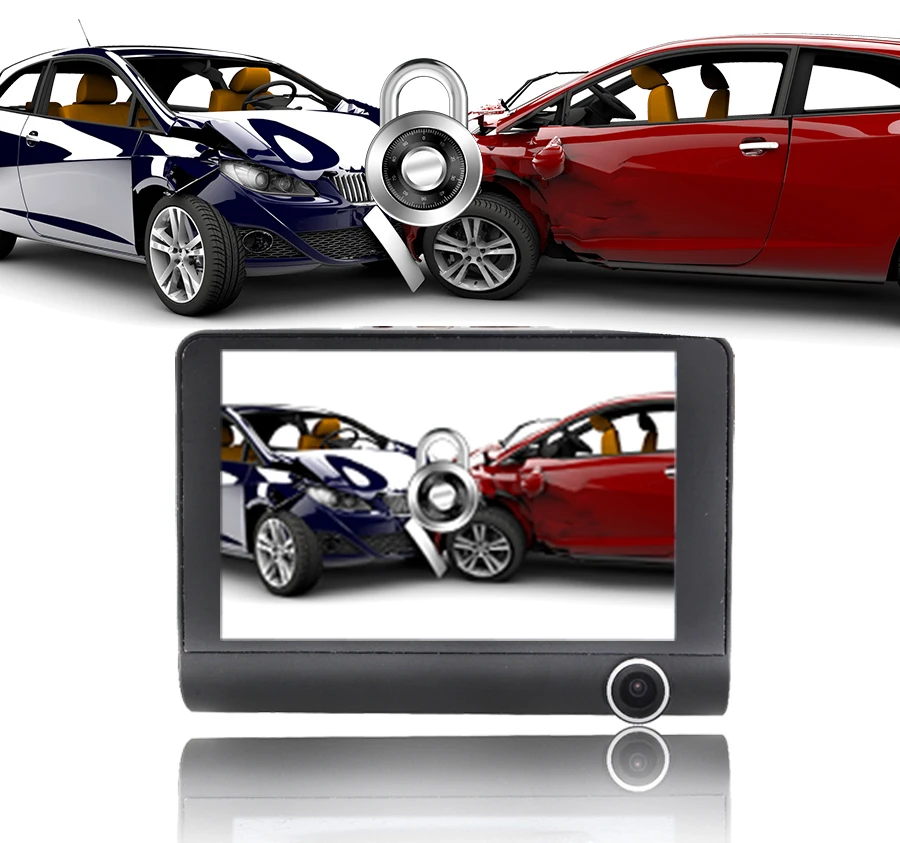 

4.0 Inch 1080P Full HD Car Dash Cam 3 Lens Parking Monitor Rear View Video Auto Night Vision Camera Camcorder Registrator