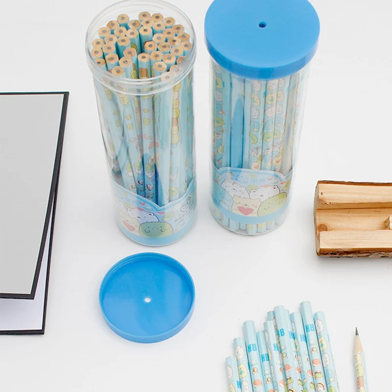 

50Pcs Anime Demon Slayer Kimetsu No Yaiba Kamado Tanjirou Nezuko HB Standard Wooden Pencil Sketch Drawing Pencils Stationery