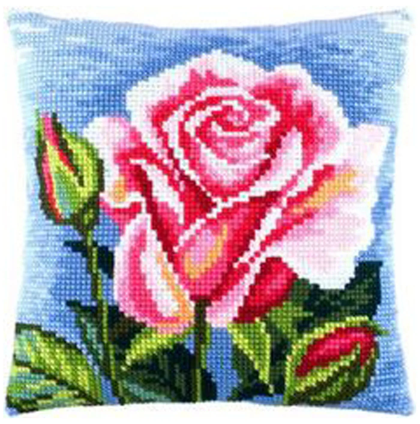 

Розовый цветок картина горячая Распродажа акварель подходит для декорации дома цветы подушки для дивана синий фон