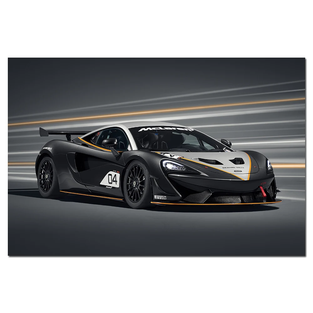 Современная живопись холст Mclaren 570S GT4 суперкар фото настенные художественные плакаты и принты настенные картины для домашнего декора Современная живопись холст Mclaren 570S GT4 суперкар фото настенные художественные плакаты и принты настенные картины для домашнего декора