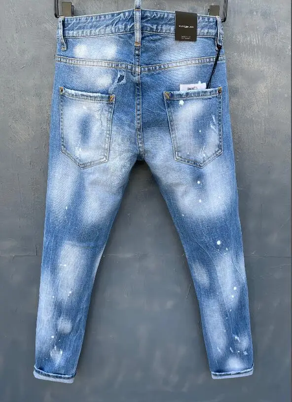 plus size jeans classic,Authentic DSQUARED2,Retro,Italian brand ,Women/Men Jeans,locomotive,Jogging jeans,DSQ036