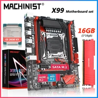 machinsit x99 motherboard combo kit set with xeon e5 2630 v3 cpu 28gb ddr4 2133 ecc memory lga 2011 3 processor four channel