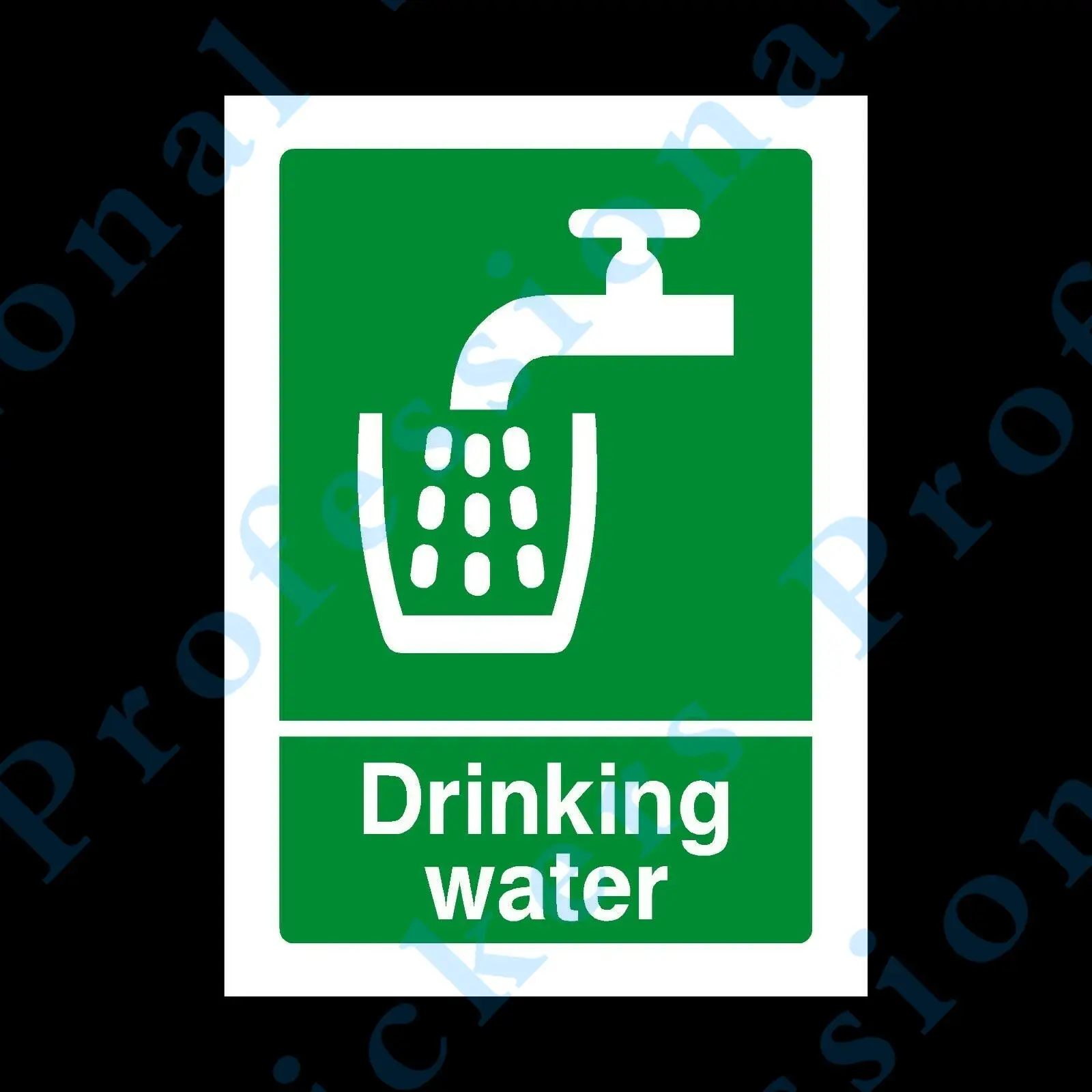 

Drinking Water Rigid Plastic Sign OR Sticker - All Sizes A6 A5 A4 (HS5) Waterproof Vinyl stickers for car Motos