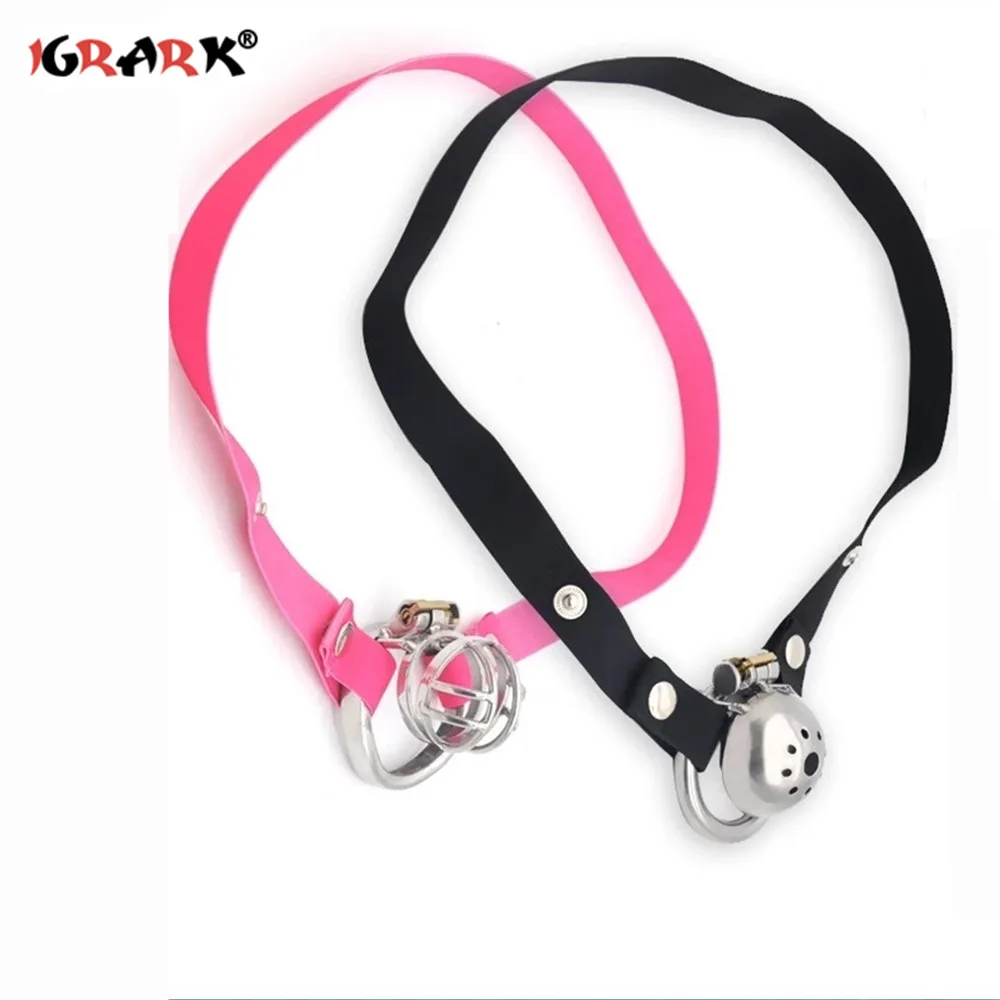 Exotic Accessories Male Chastity Device Adjustable Waist Belt Rope Scrotum Cock Cage Ring Elastic Band Sex Toys for Men Adult 18 | Красота и