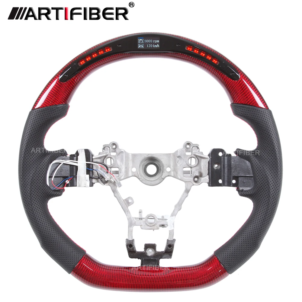 

100% Real Carbon Fiber LED Steering Wheel for Subaru STI