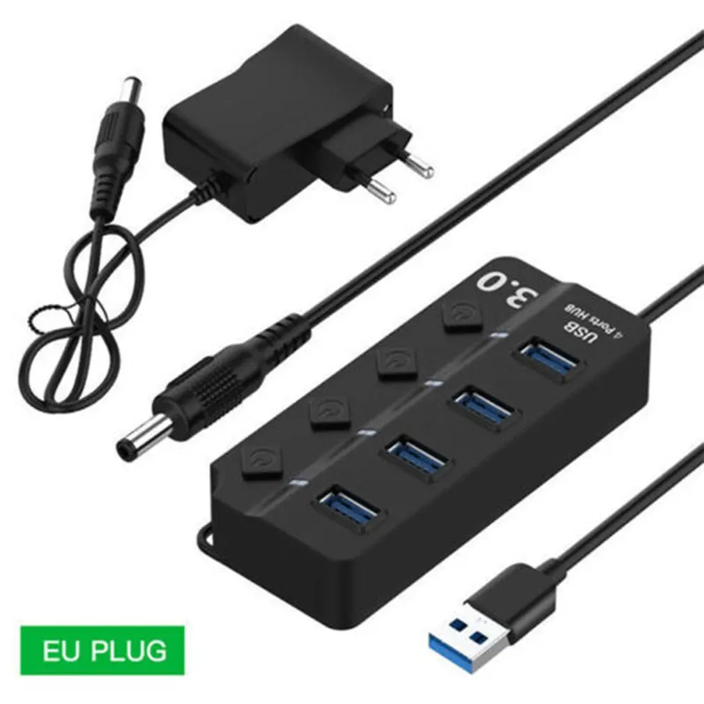 4 порта USB 3 0 концентратор 5 Гбит/с Высокая скорость включения выключения планшета