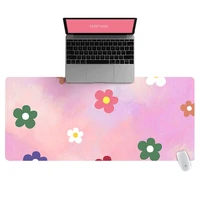 xxl office computer desk mat table keyboard big mouse pad pink flowers laptop cushion desk non slip mat gamer mousepad mat