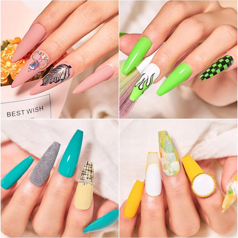 

MEET ACROSS 8ml Color Gel Nail Polish Set 30Pcs Semi Permanent UV Led Gel Varnish Soak Off Nail Lacquers Base Top Coat