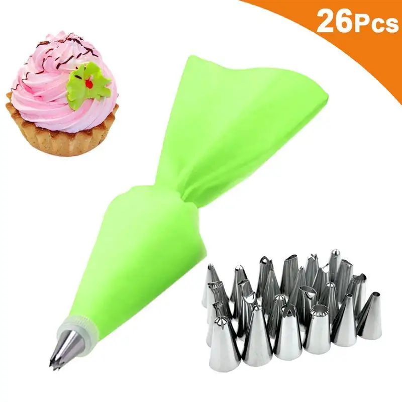 26 шт./компл. кухня Выпечка DIY инструмент для декорирования тортов силиконовая