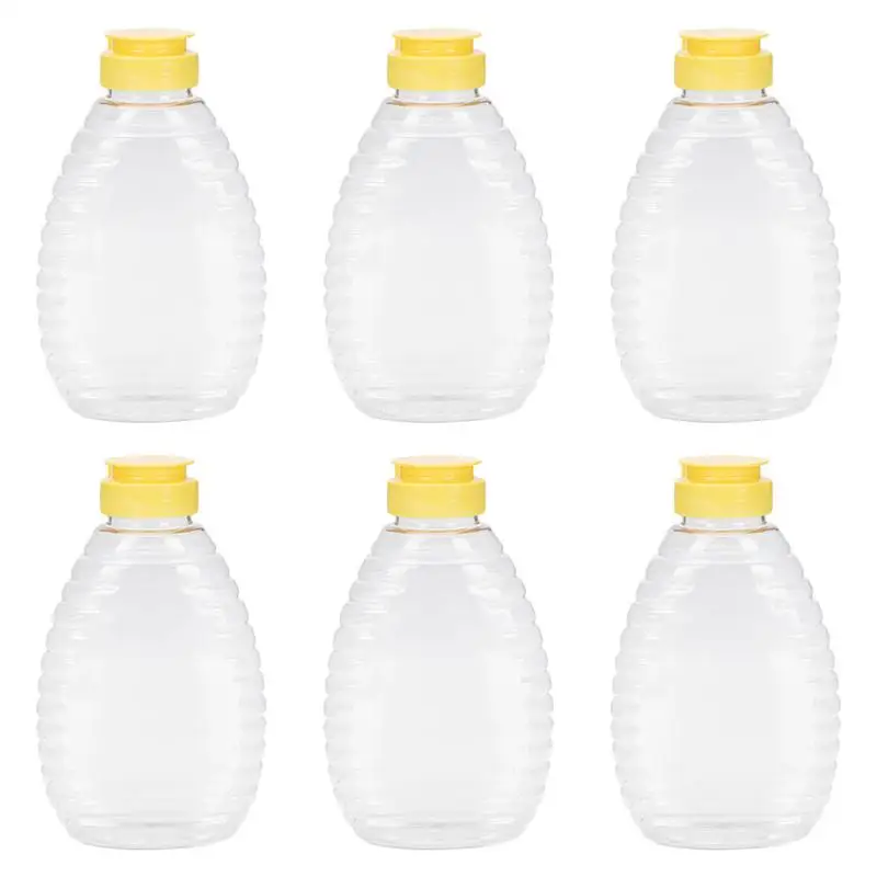 

6Pcs Honey Bottles Honey Jars with lids Honey Squeeze Bottles Sealing Bottles