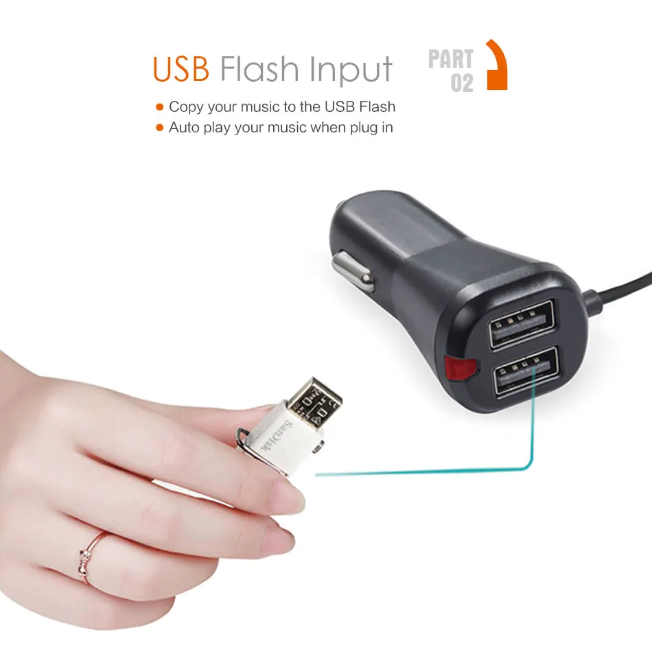 Автомобильный MP3 музыкальный плеер fm-передатчик модулятор AUX Out Bluetooth Handsfree Kit для телефона USB флэш слот карты Micro SD