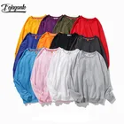 Толстовка FOJAGANTO мужская с капюшоном, однотонная модная кофта в стиле хип-хоп, толстовка, весна-осень