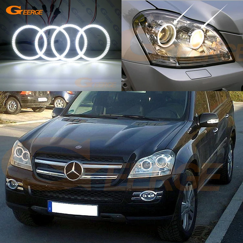 Для Mercedes Benz GLS Class X164 GL 320 350 420 450 500 550 ультра яркий SMD СВЕТОДИОДНЫЙ ангельские глазки