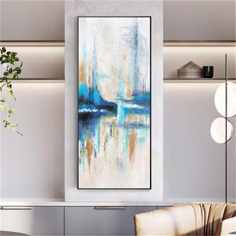 Ручная роспись скандинавская абстрактная живопись большая картина маслом