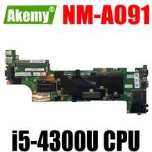 For Lenovo Thinkpad X240 Laptop Mainboard W/ i5-4300U NM-A091 X240 Motherboard FRU 04X5148 04X5149 04X5152 04X5164 100% Test OK
