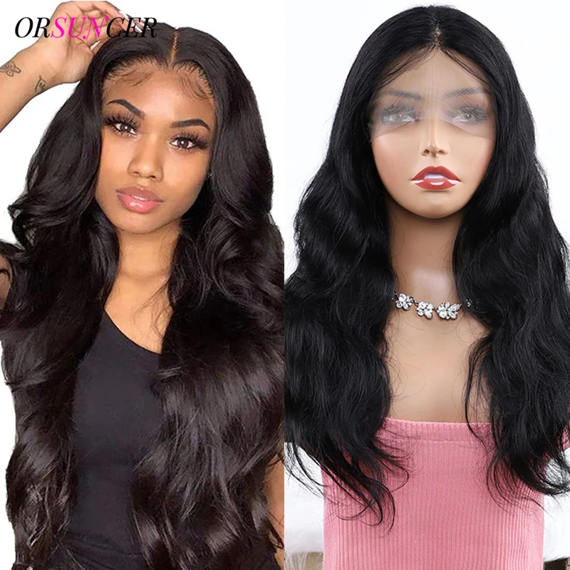 

Transparent Lace Front Human Hair Wigs Brazilian Body Wave Human Hair 13*4 Lace Front Wigs 4*4 Lace Closure Hair Wigs For Women