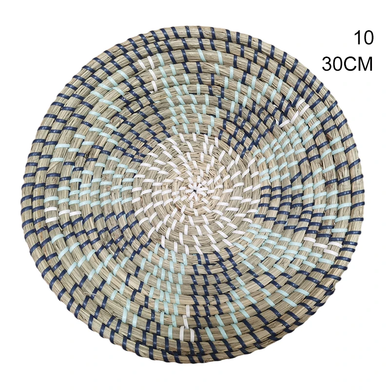 Новая круглая тканая корзина для настенного искусства подвесное украшение