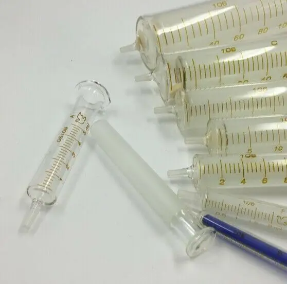 Стеклянные шприцы стеклянные стеклянная лабораторная посуда стеклянный