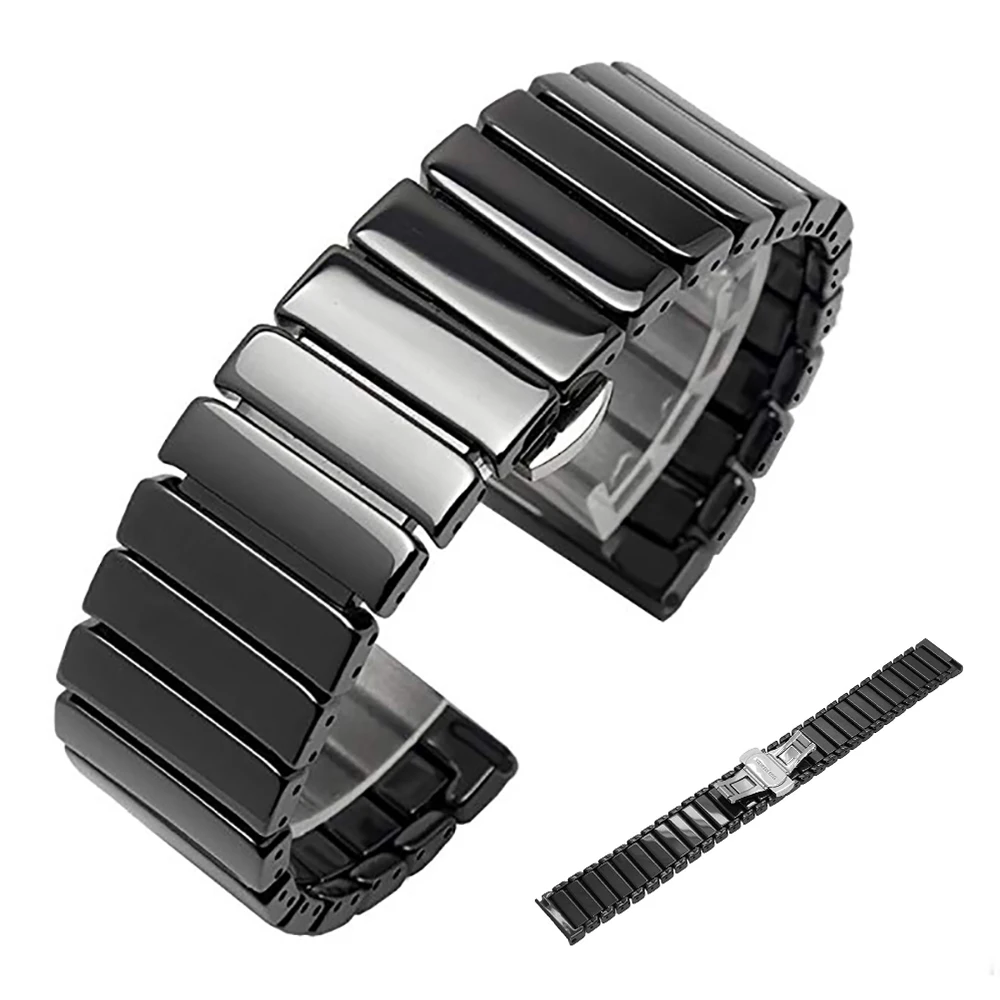 Ремешок керамический для наручных часов браслет samsung Galaxy gear s3 46 мм 42 active Watch band s2 20