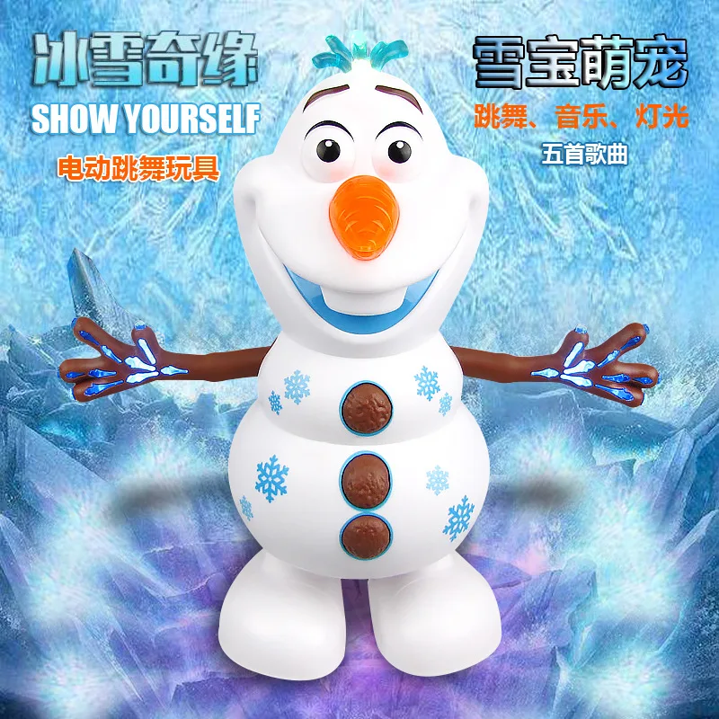 Оригинальные фигурки персонажей Диснея танцующий Олаф Холодное сердце