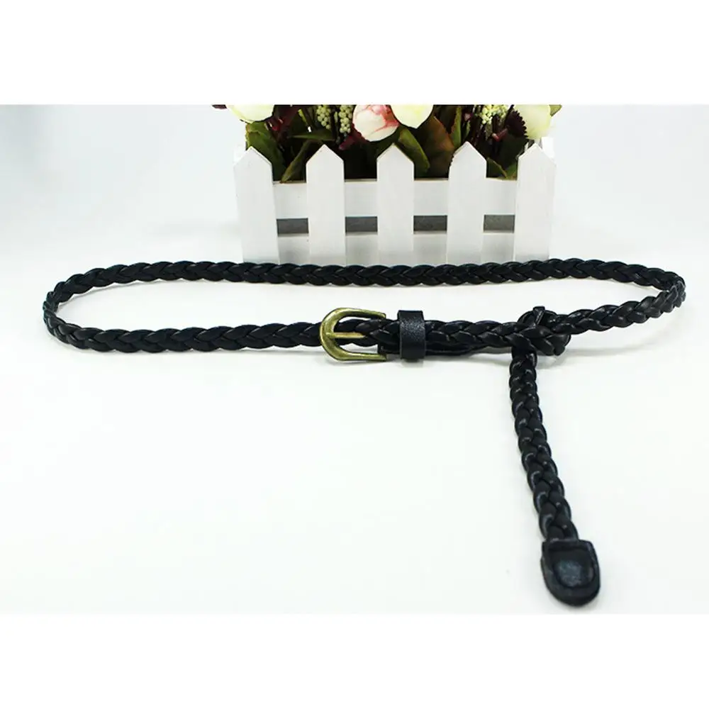 Пояс в коричневой оплетке для женщин украшение летнего платья Joker пояс украшения