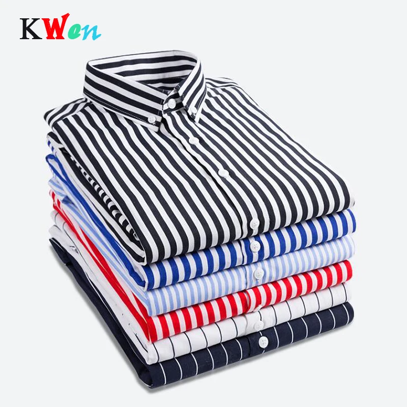 

Рубашка мужская 2022 полосатая с длинным рукавом мужская рубашка Camisa Masculina весна лето брендовая повседневная мужская рубашка топы размера пл...