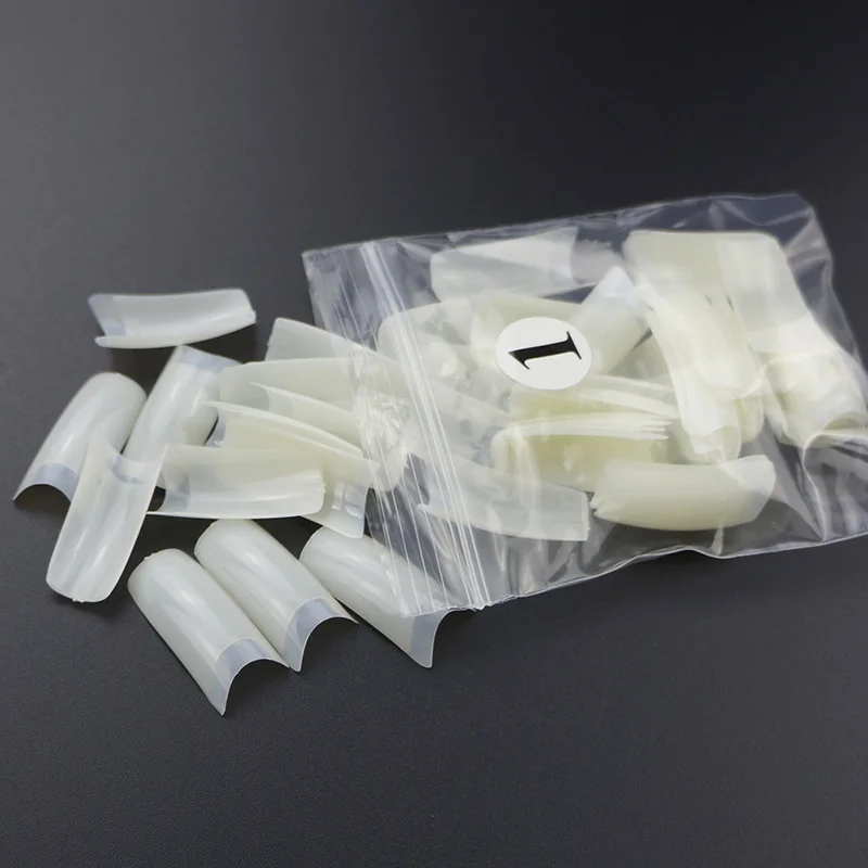 Накладные УФ гель для ногтей 500 шт./упак. полупокрытие французских цветные 10