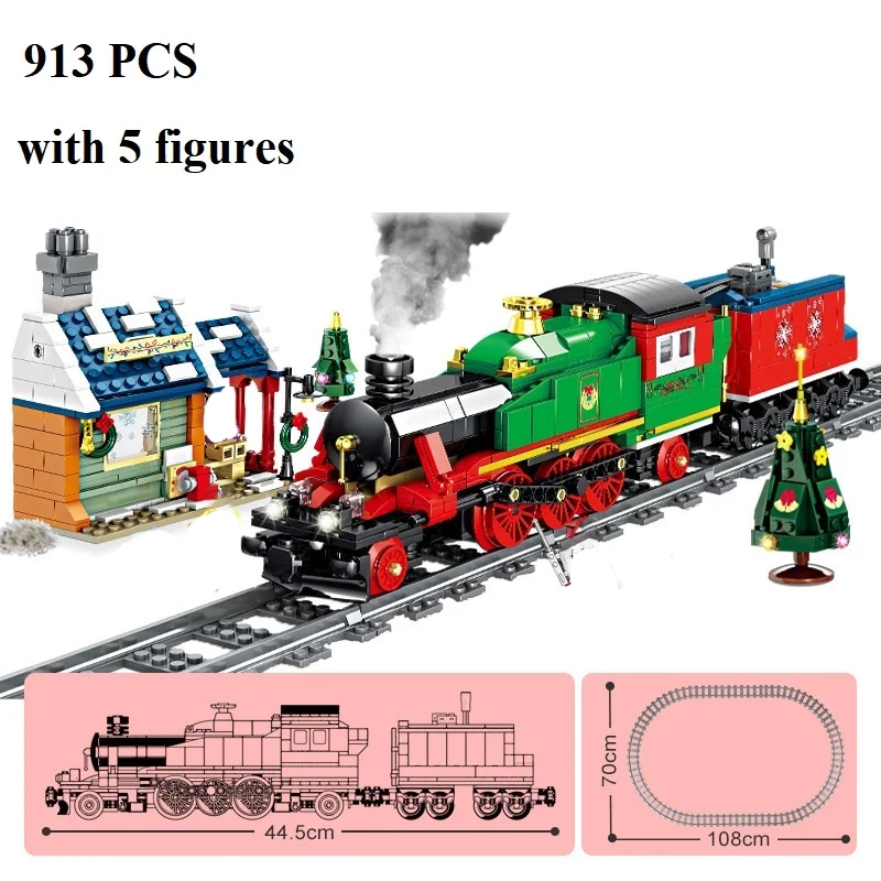 Креативная модель парового электрического железнодорожного поезда