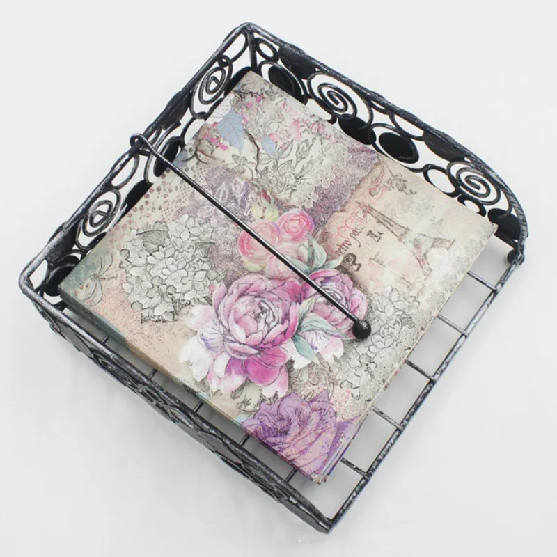 Романтический печатная салфетка башня творческий вечерние Цветочные Бумага