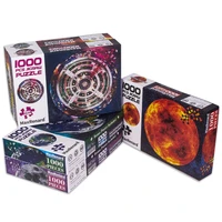 giant floor round puzzle 1000 parts board game for adult intelligence developer toy planets solar system shapes and colors hobby