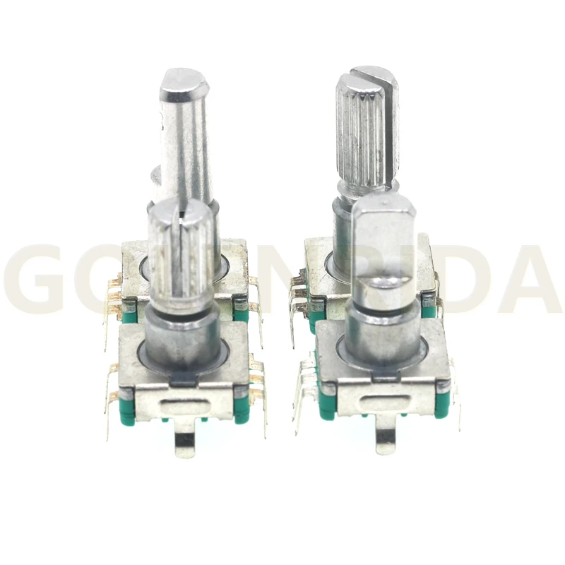 Поворотный энкодер с половинной/сливовой осью ручка кодовый переключатель 15 мм/20