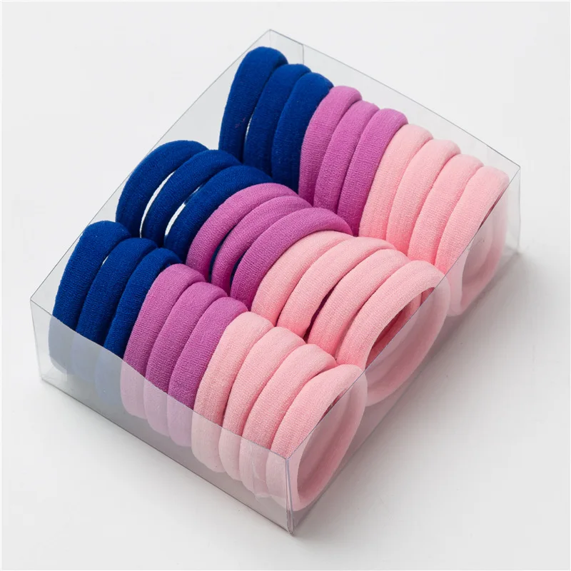 head scarves for women 30Pc Women Girls Elastic Hair Bands Colorful Nylon Rubber Bands for Hair Elastic Ponytail Holder Gum Fashion Hair Accessories mini hair clips