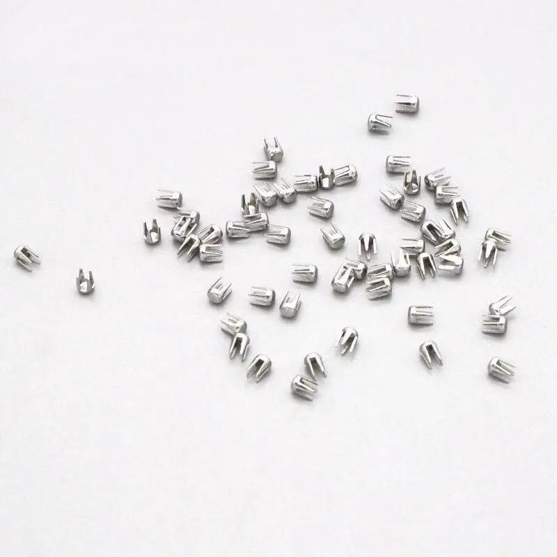 500 шт. серебряные шипы заклепки четыре когти металлические гвозди сделай сам для