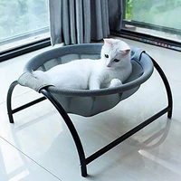 elevated cat bed house cat hammocks bed breathable cat lounge bed for small rabbit cat dog free standing cat sleeping bed