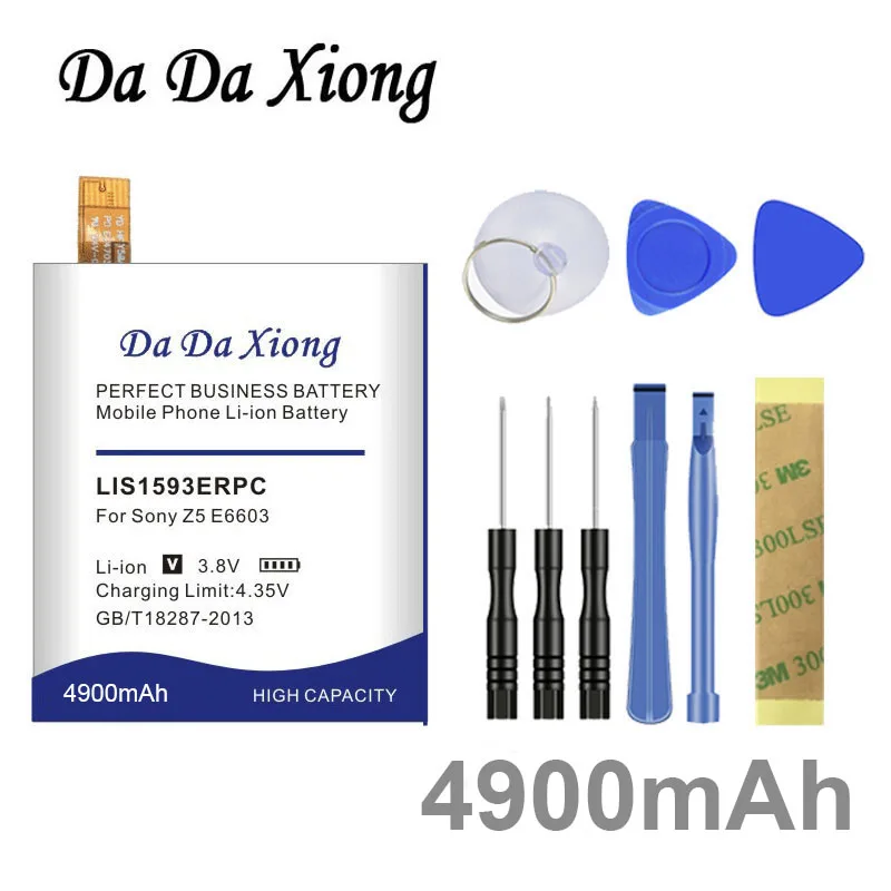 Аккумулятор DaDaXiong 4900 мАч LIS1593ERPC для Sony Xperia Z5 E6603 E6653 E6633 E6683 E6883 | Мобильные телефоны и