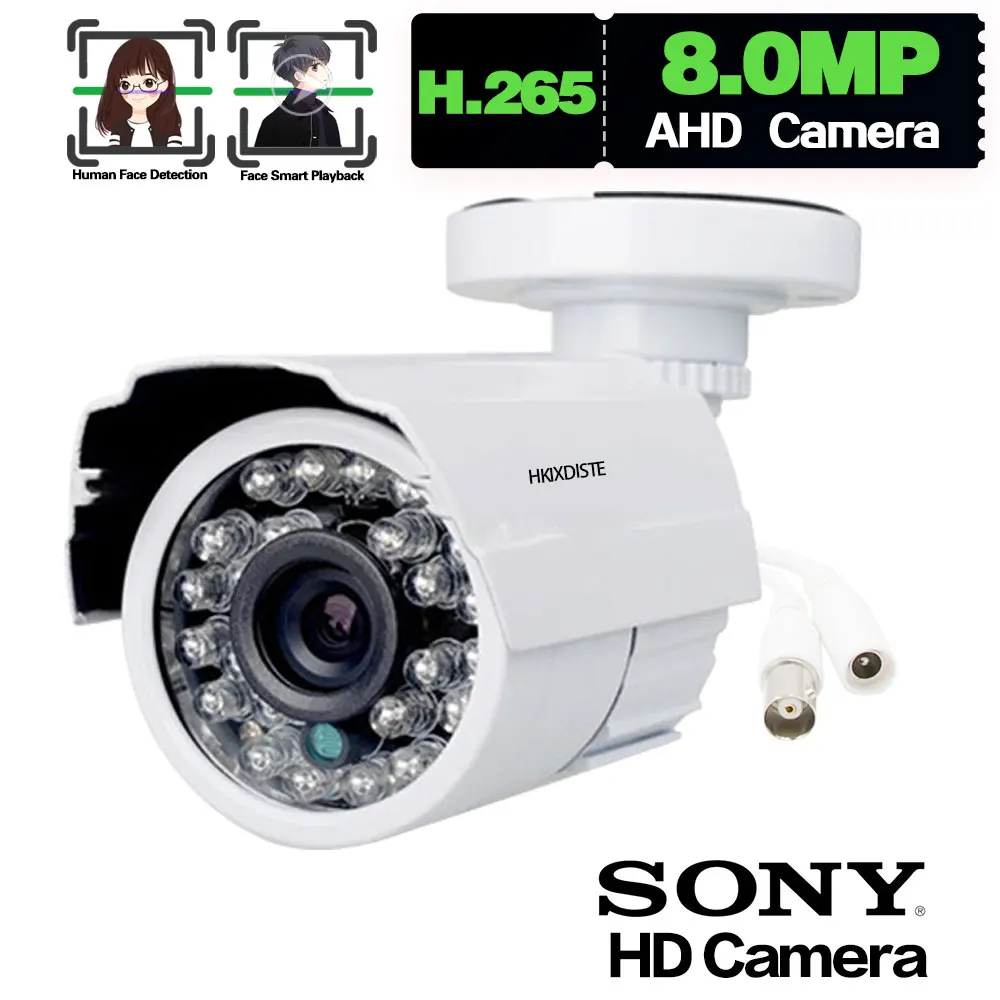 

4K AHD Bullet CCTV Analog Camera Outdoor Waterproof BNC Security Cam 8MP XMEYE Face Detection Video Surveillance Camera H.265