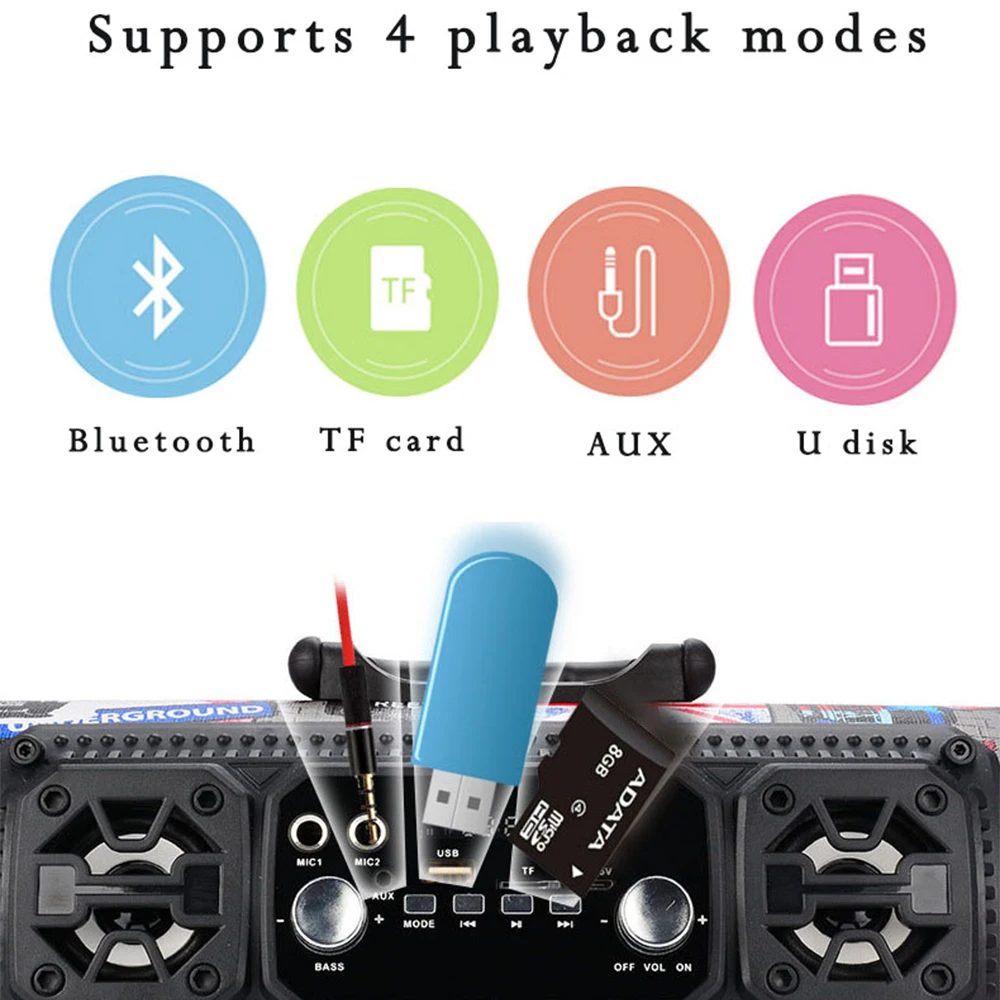 Портативная колонка Sven 16 Вт Bluetooth звуковая панель сабвуфер многофункциональный