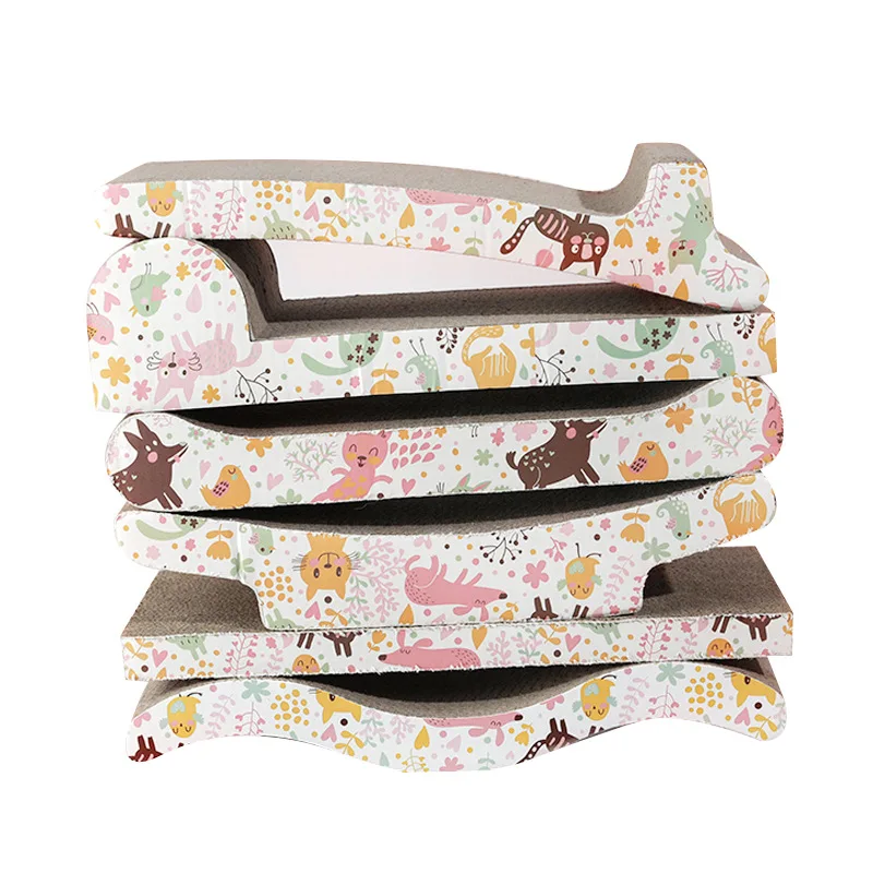 

Cat Scratcher Corrugated Paper Pet New Scratcher Wear-resistant Claws Cardboard Cat Toy To Send Catnip