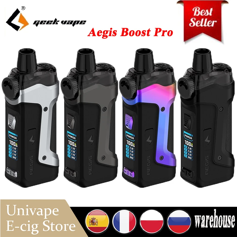 Original Geekvape Aegis Boost Pro pod kit 100W Electronic Cigarette Vaporizer wi/ 6ML Cartridge P Coil Powered by 18650 Battery |