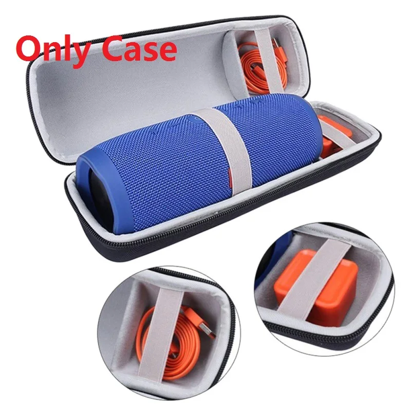 Gray Without Strap Ostart Портативная акустическая сумка для хранения, жесткая сумка для переноски, защитный чехол, чехол для JBL Charge 3, Bluetooth сумка для акустической колонки чехол - Color: Gray Without Strap