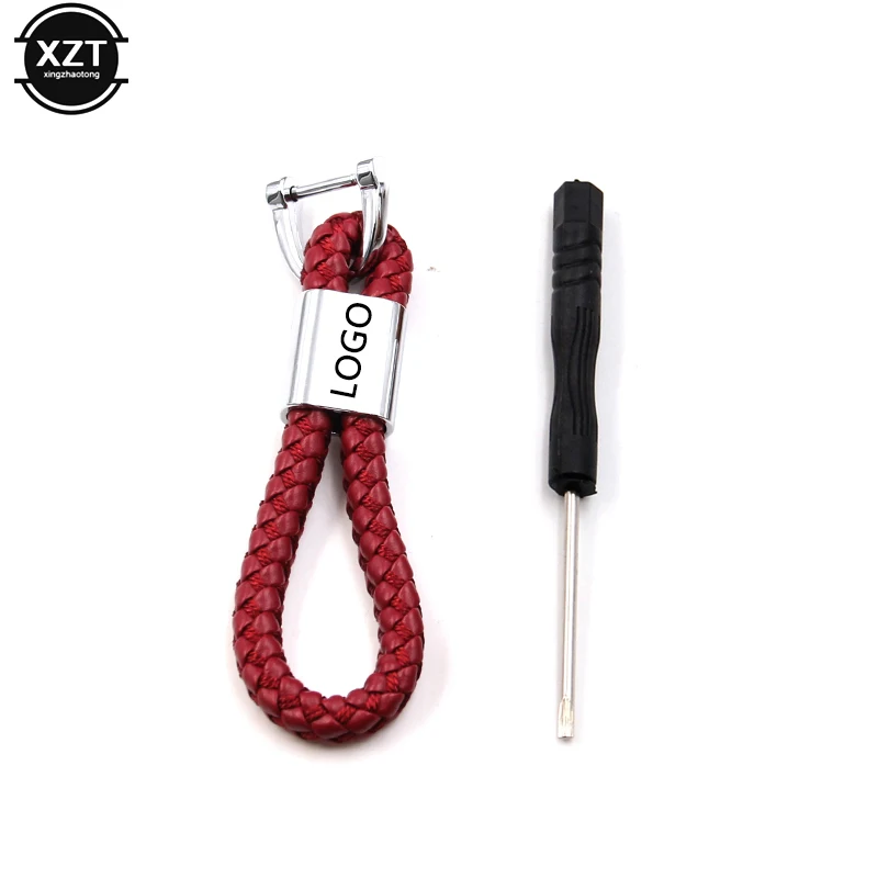 Новый кожаный + металлический автомобильный брелок для ключей и домашний