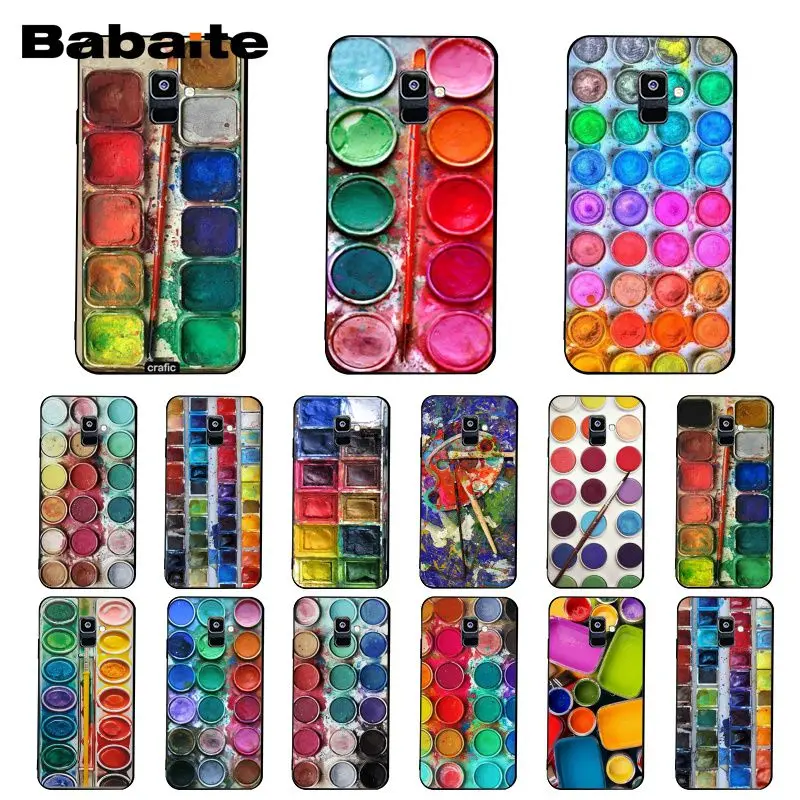 Набор акварельных красок Babaite Палетка рисунков чехол для телефона Samsung Galaxy A7 A51 A71