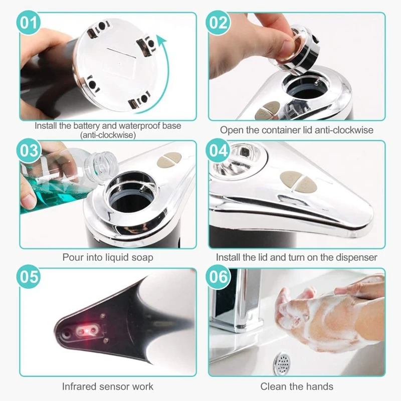

Intelligent Touchless Soap Dispenser Automatic Foaming Smart Sensor Liquid Soap Dispensador for Bathroom Kitchen Hand Washing