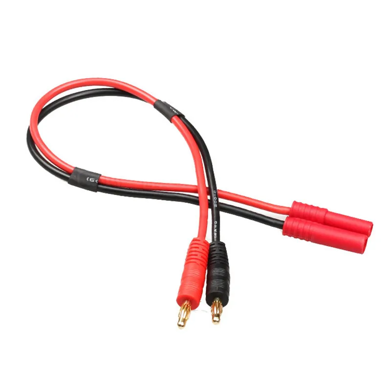 1pcs 4.0 MM Banana Plug to 4.0MM Sheath Charging Cable for RC Multirotor Quadcopter Airplane Car 20CM/30CM |